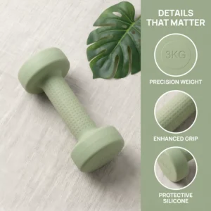 Dumbbell Wholesale Women's Yoga Fitness Home Exercise Equipment Round-Head Silicone Dumbbells